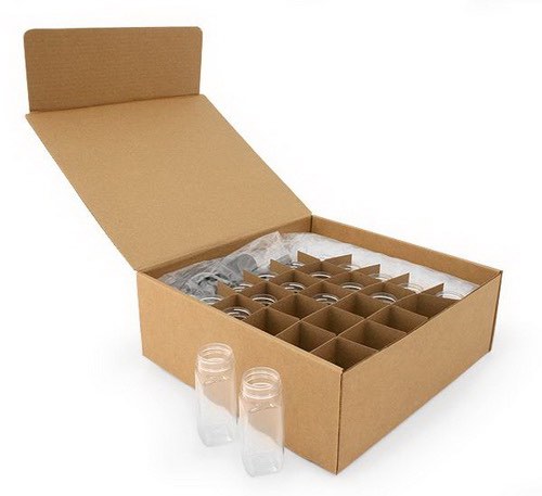 Упаковка стеклянных бутылок, хрупких товаров или посуды, пример 2