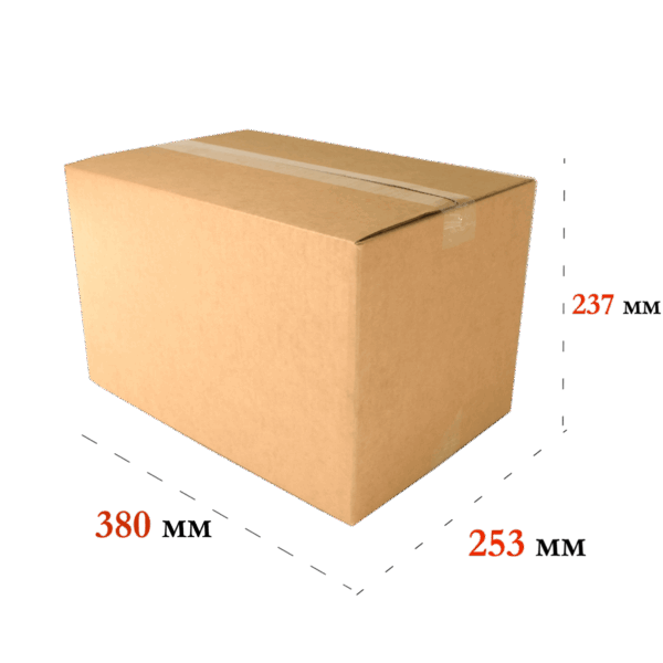 Гофрокороб 380*253*237 С Бурый 0201